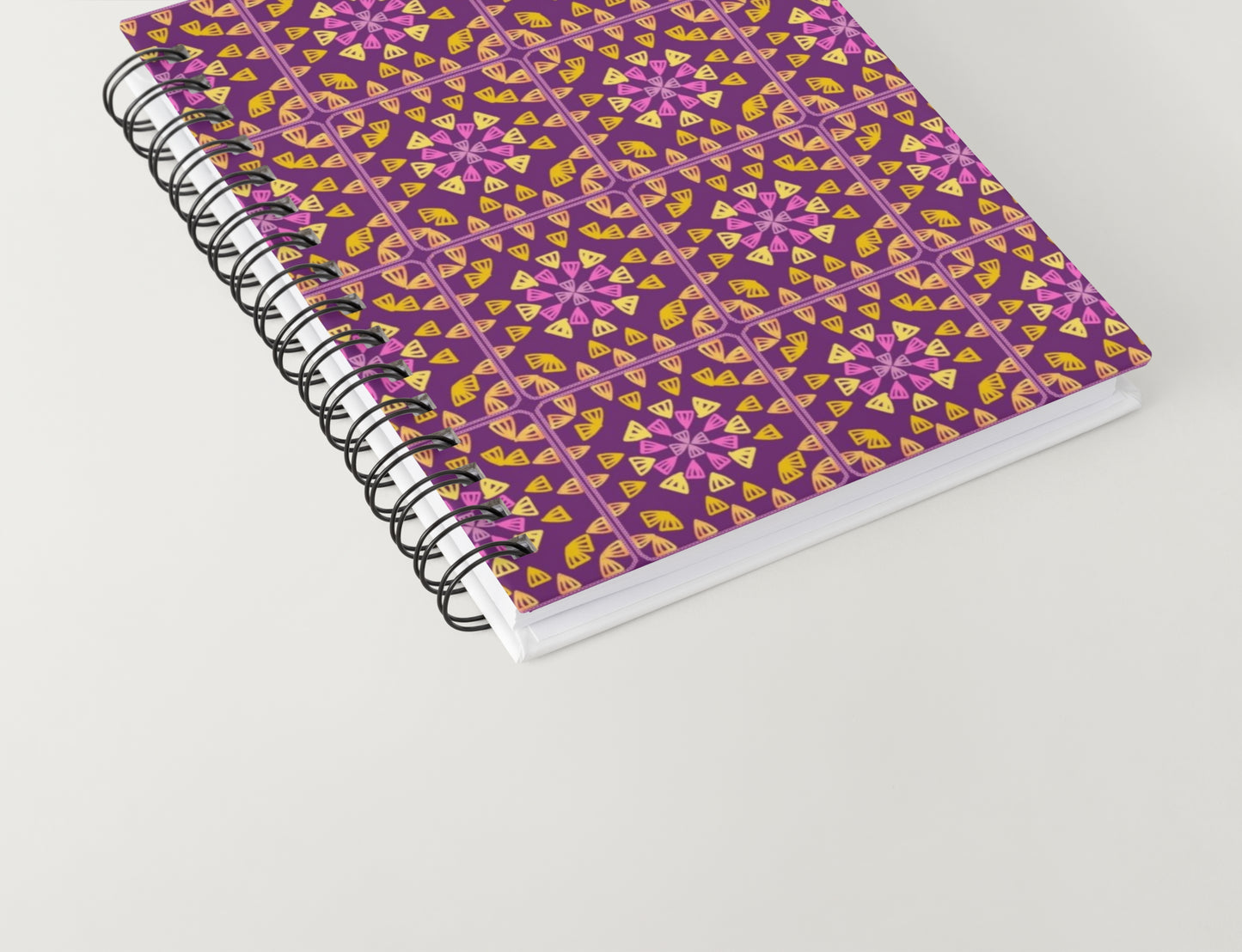 Royal Plum Glow Granny Squares Seamless Print