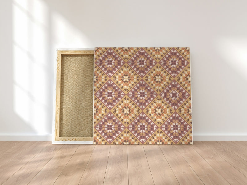 Rustic Tapestry Granny Squares Seamless Print