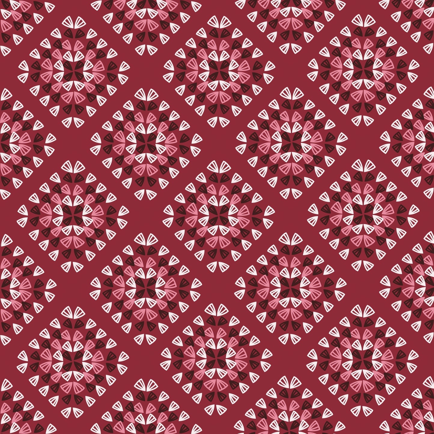 Scarlett Mosaic Granny Squares Seamless Print