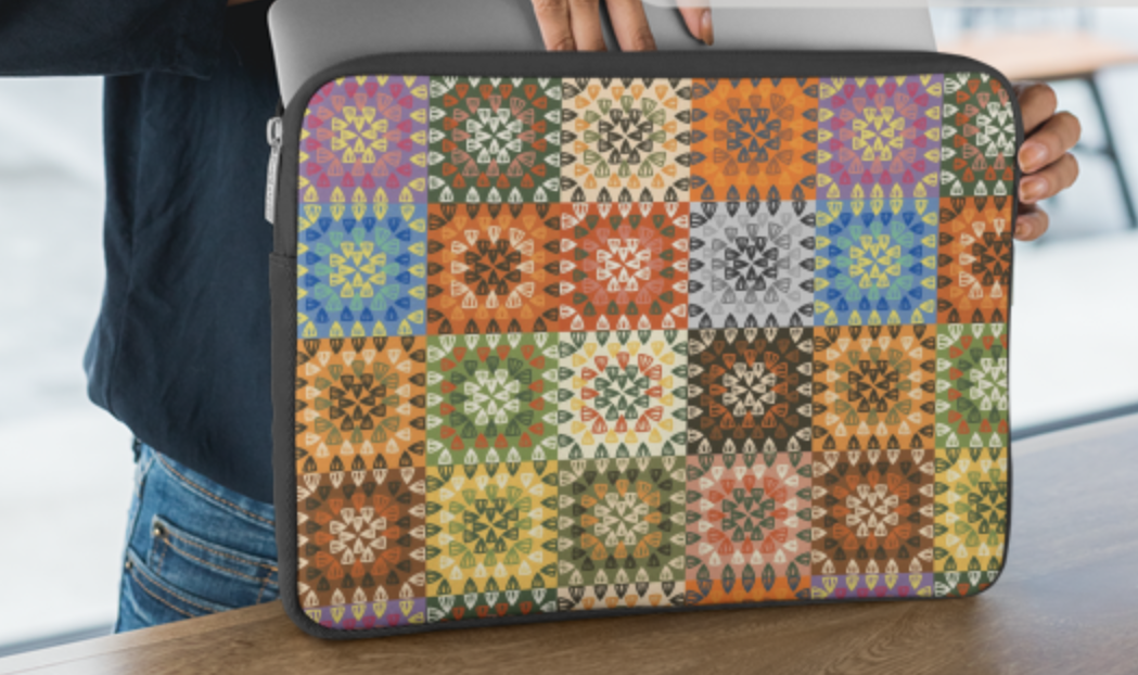 Gypsy Tapestry Granny Squares Seamless Print