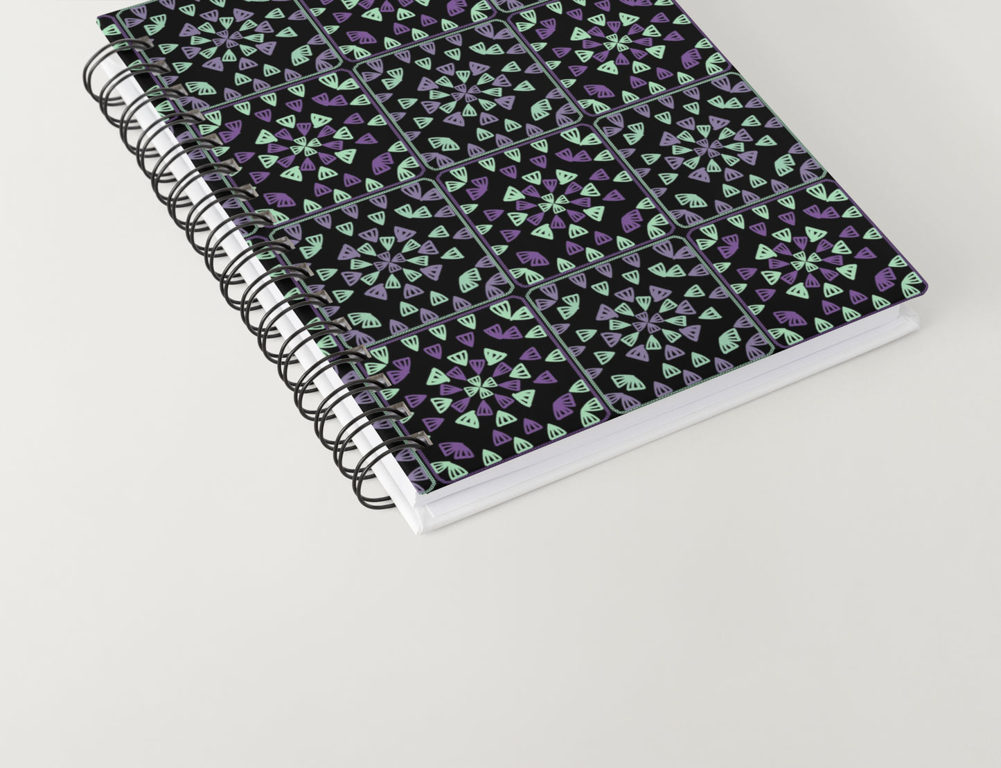 Solar Mint Floral Seamless Print