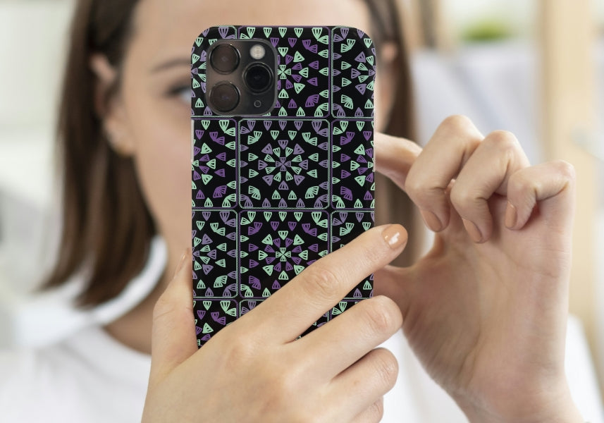 Solar Mint Floral Seamless Print