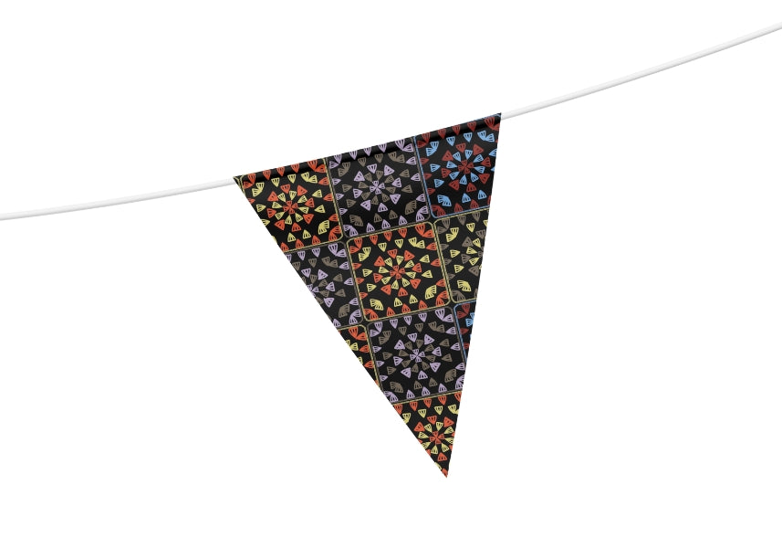 Solar Rainbow Floral Seamless Print