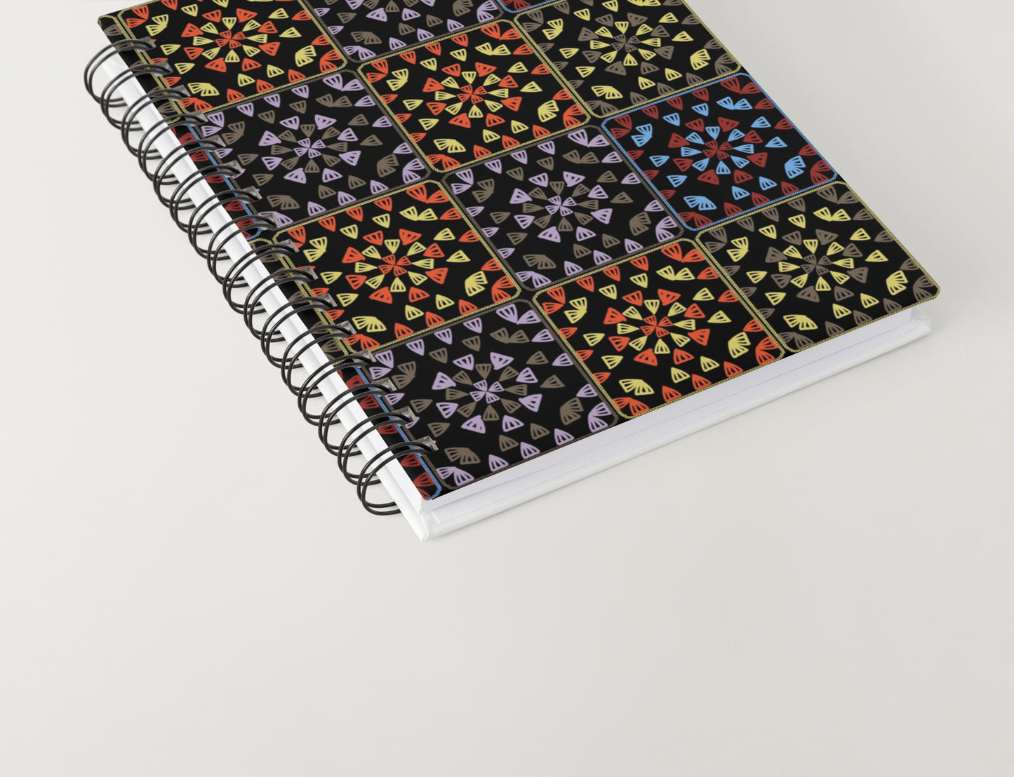 Solar Rainbow Floral Seamless Print