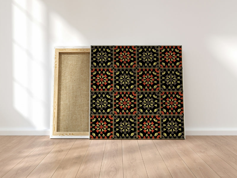 Solar Zest Floral Seamless Print