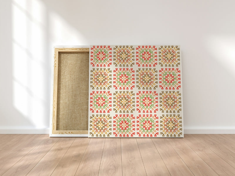Spring Medley Granny Squares Seamless Print