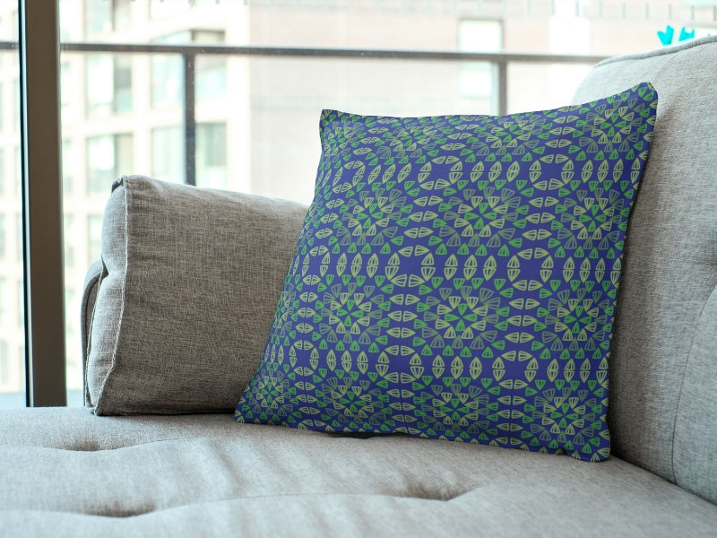 Starry Night Granny Squares Seamless Print