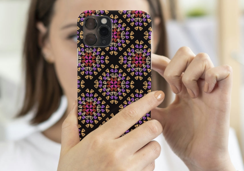 Tropical Lattice Granny Squares Seamless Print