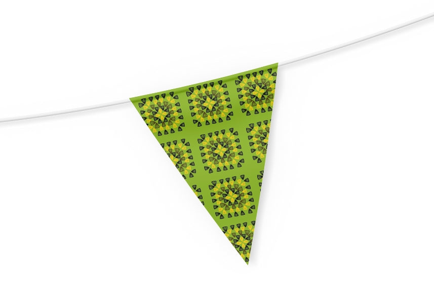 Tropical Lime Granny Squares Seamless Print