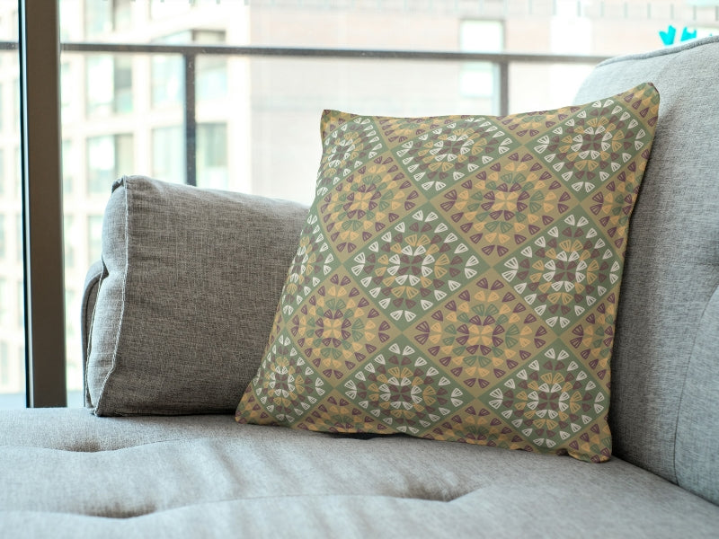 Wicker Weave Granny Squares Seamless Print