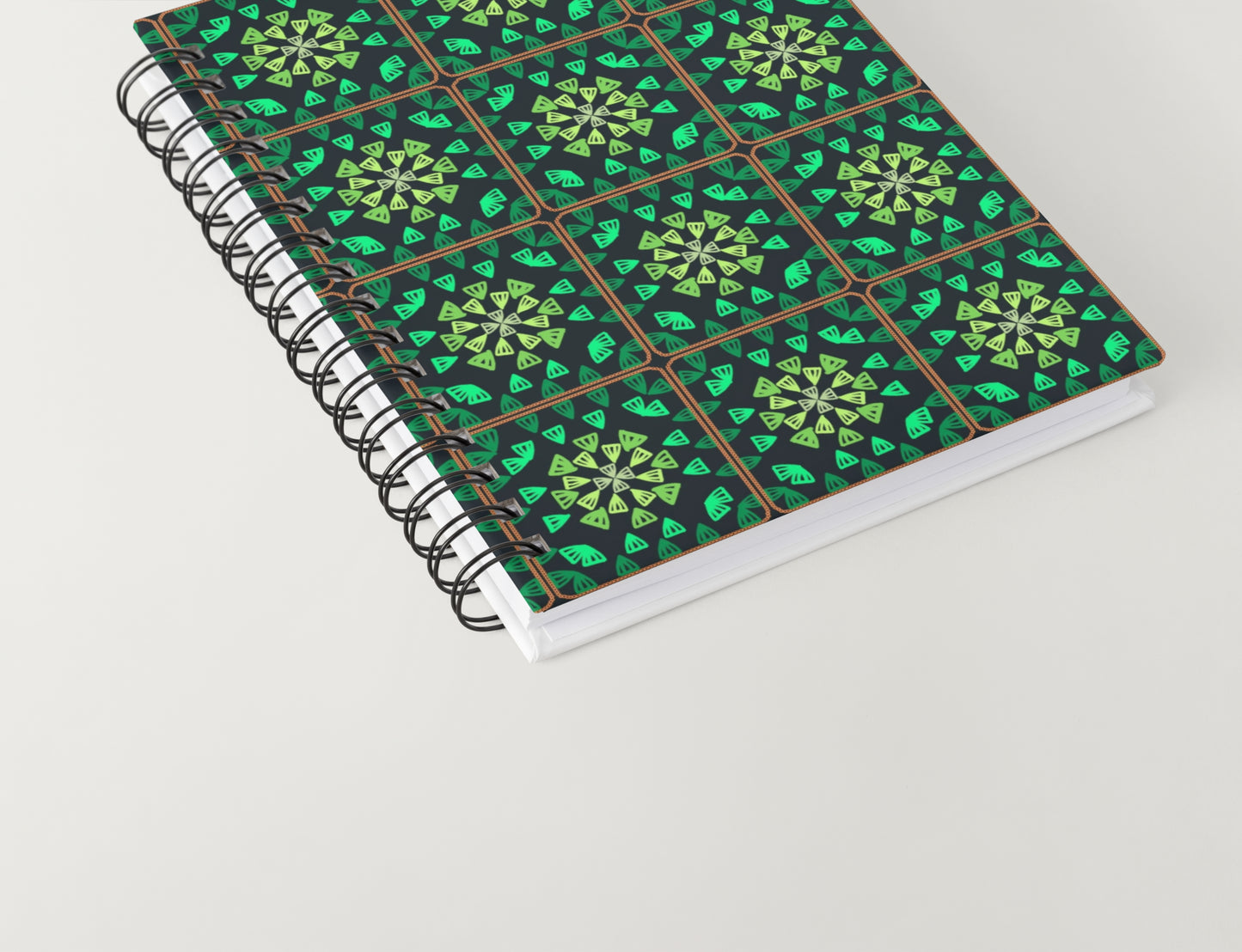 Emerald Elegance Granny Squares Seamless Print