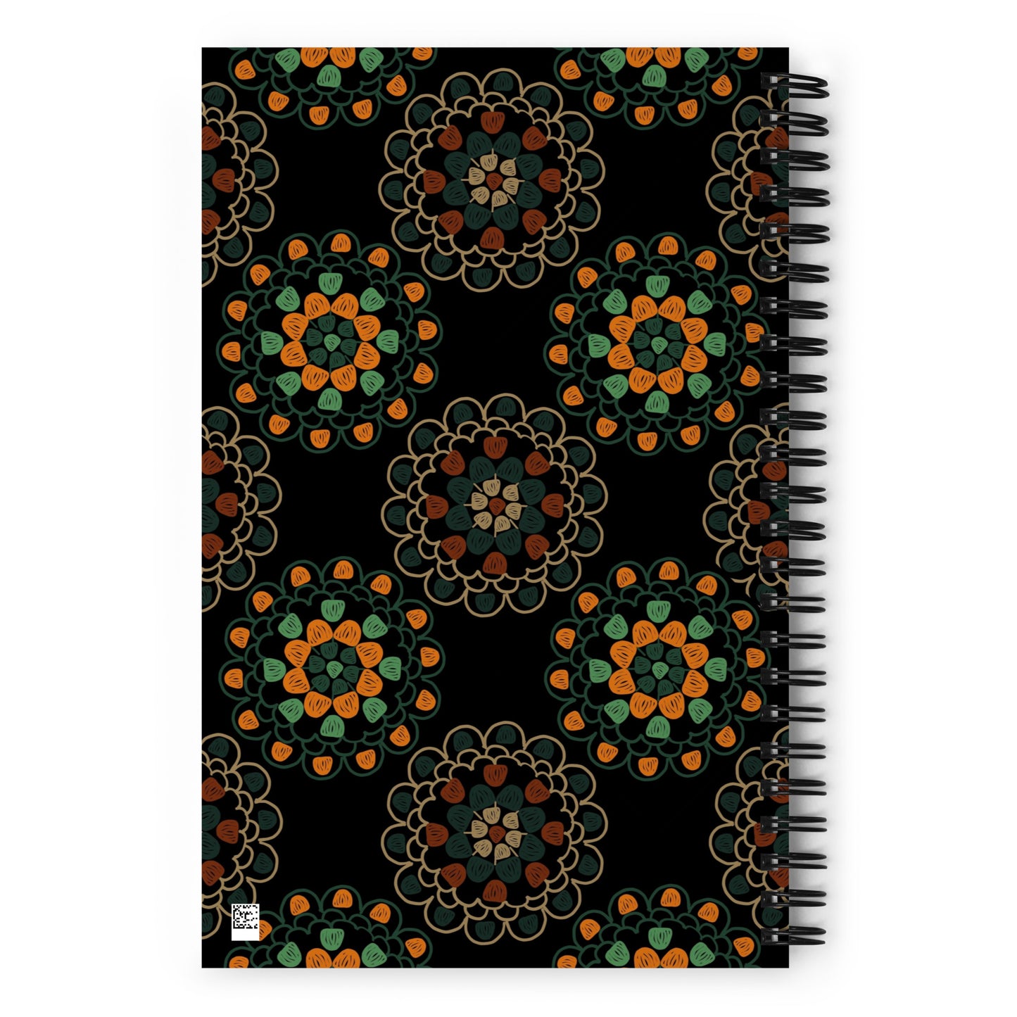 Crochet Mandala Floral Pattern Spiral Notebook Journal