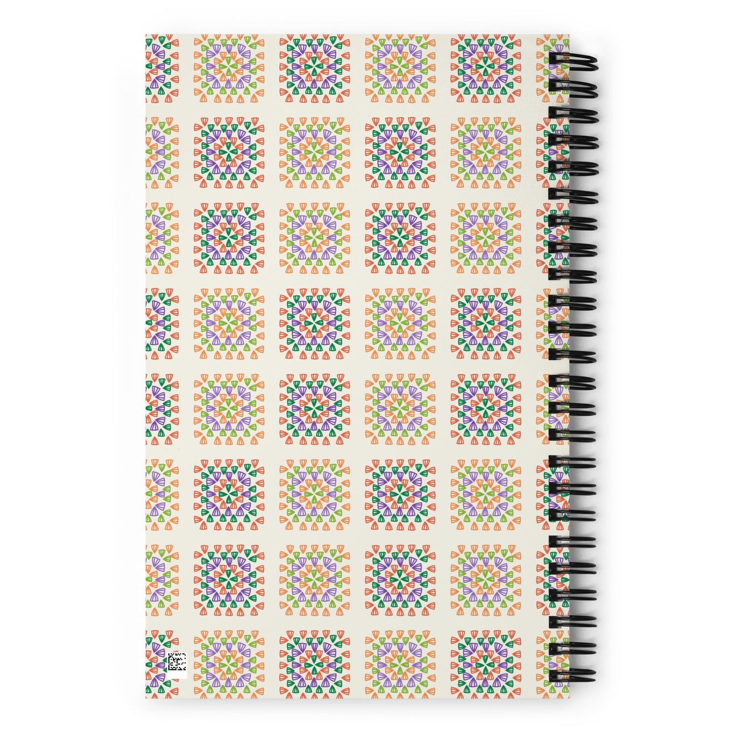 Soft Petal Harmony Crochet Print Spiral Notebook Journal