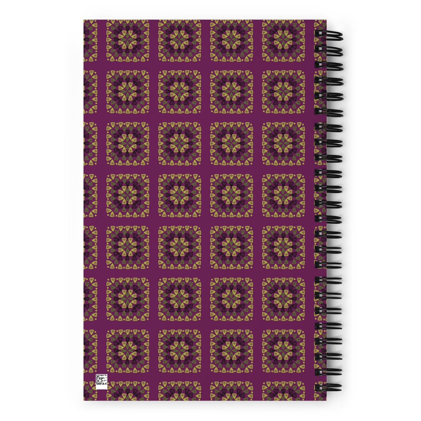 Crochet Print Spiral Notebook Journal