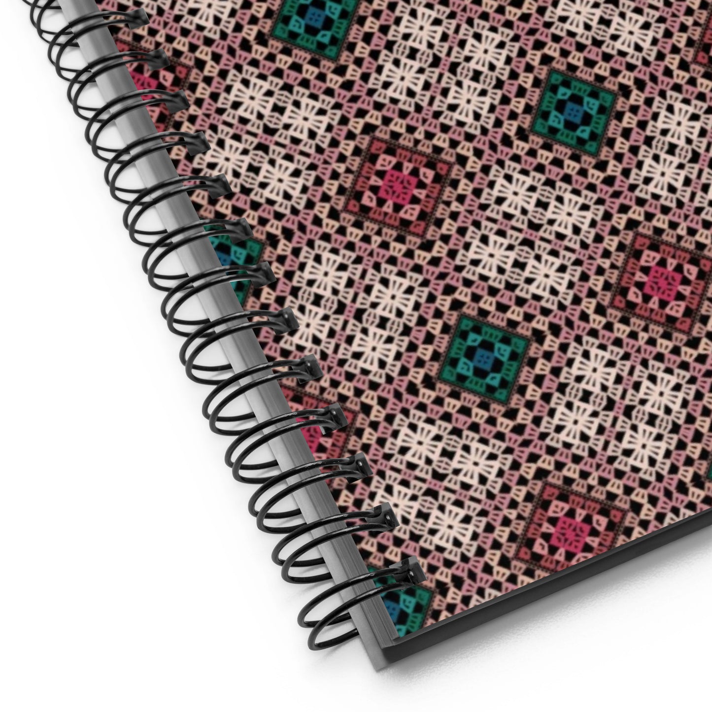 Crochet Print Spiral Notebook Journal