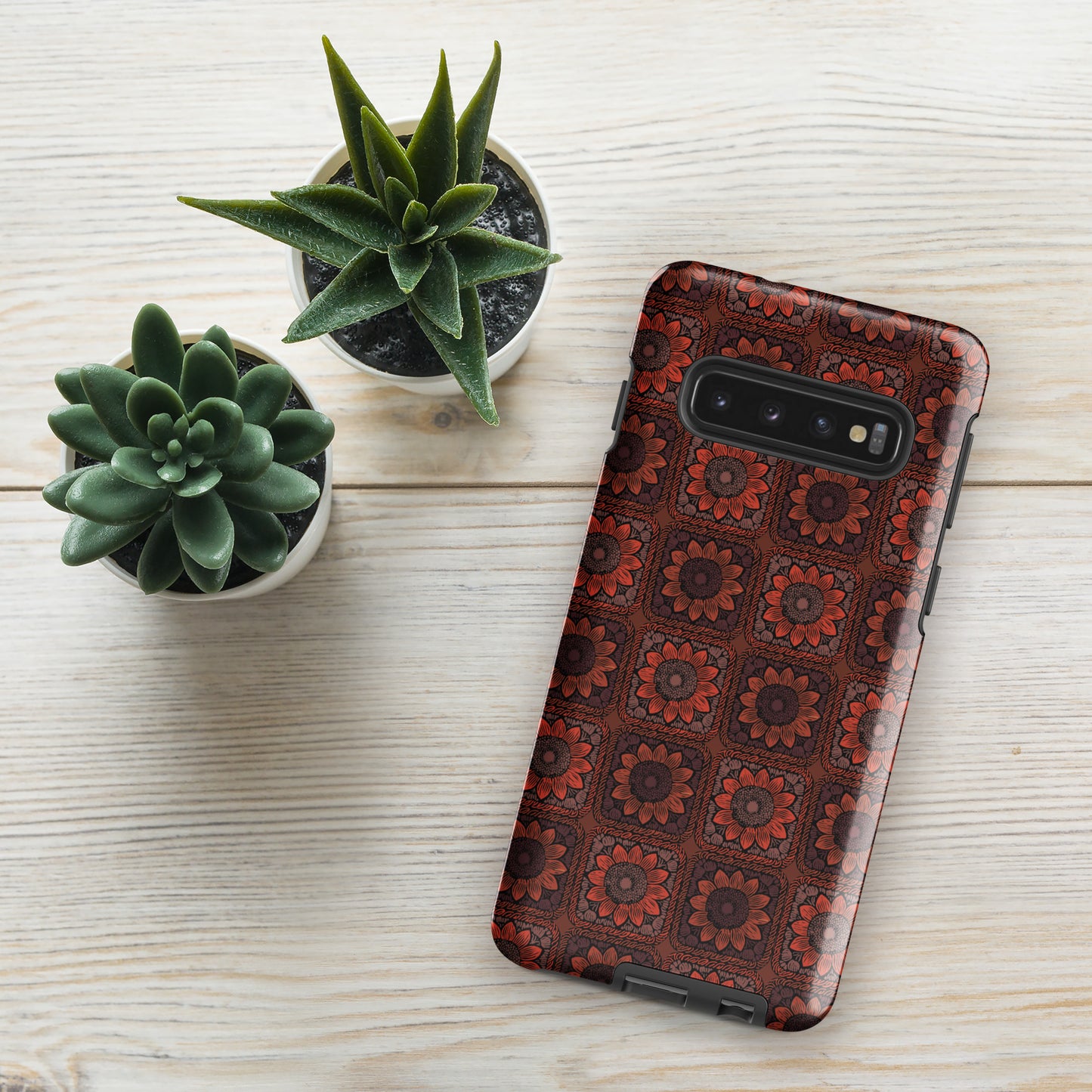 Terracotta Bloom Sunflowers Tough Case for Samsung® Phone
