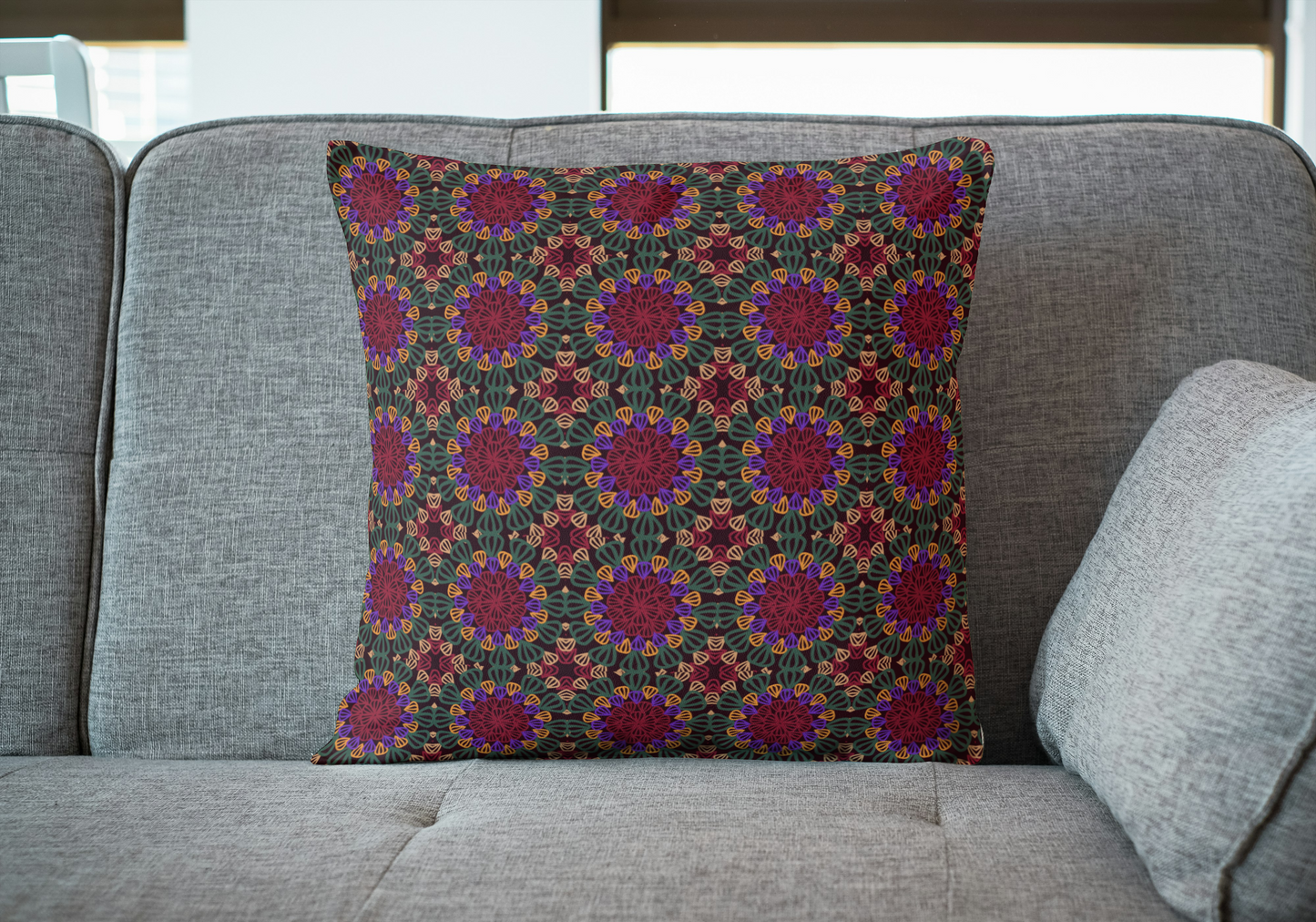 Enchanted Forest Granny Squares Seamless Print