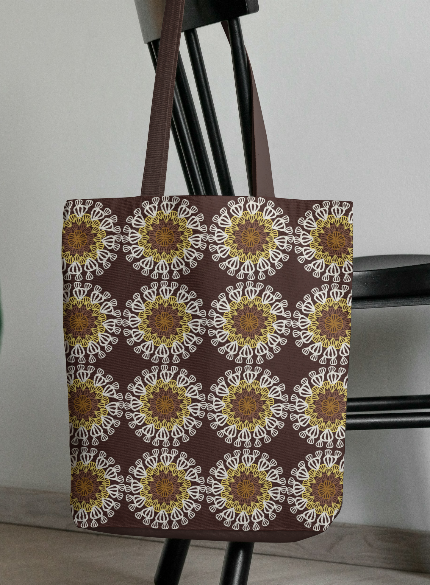 Sunflower Granny Circles Seamless Print