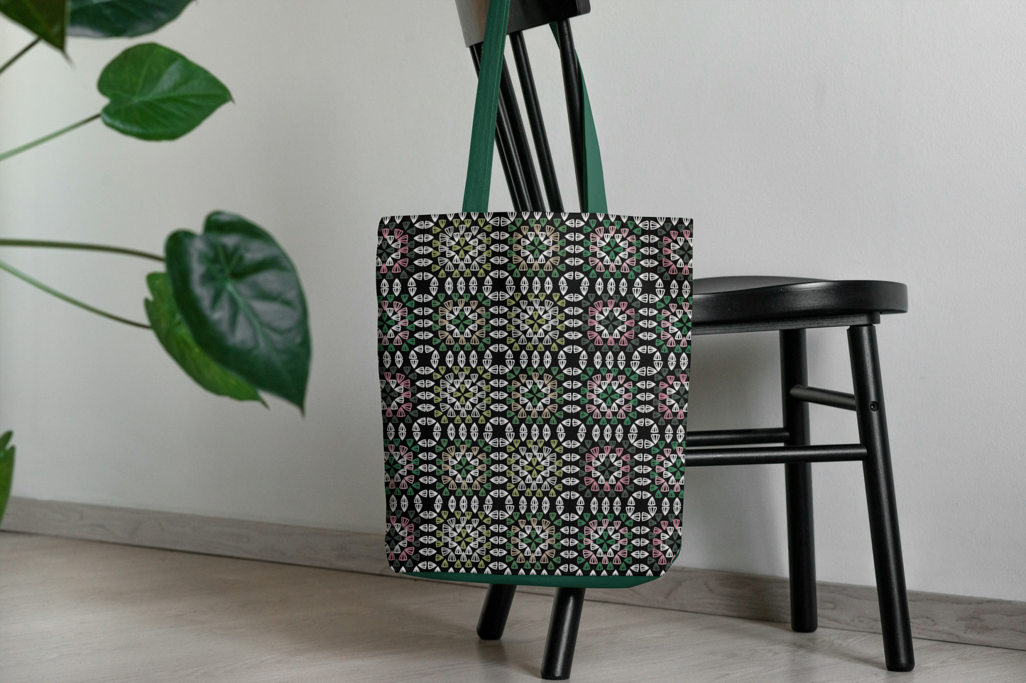 Forest Kaleidoscope Granny Squares Seamless Print