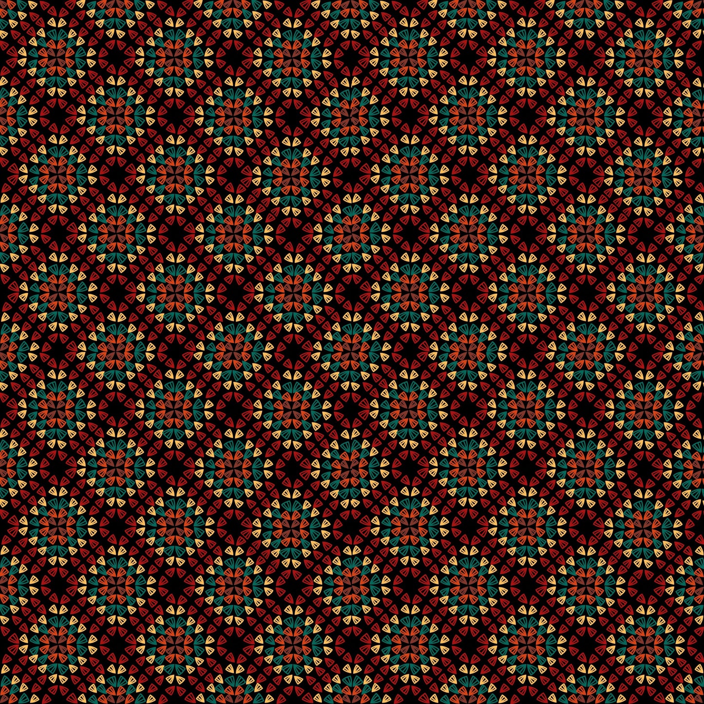 Ruby Onyx Granny Squares Seamless Print