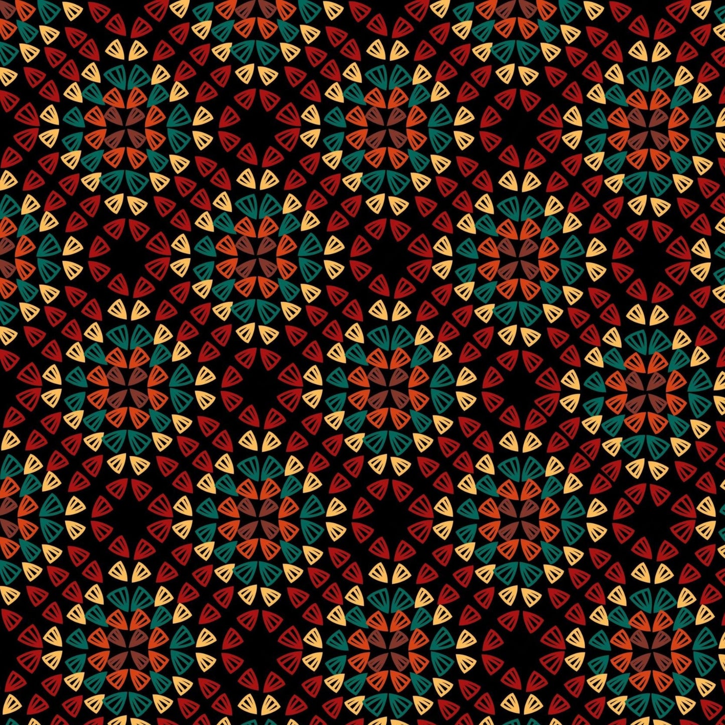 Ruby Onyx Granny Squares Seamless Print