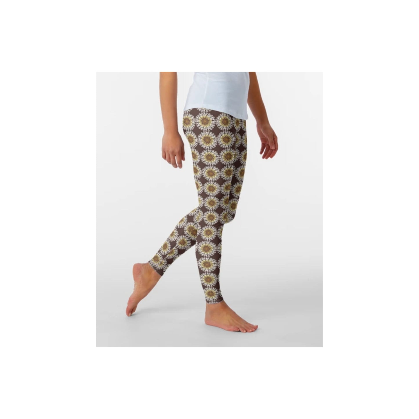 Sunflower Granny Circles Seamless Print