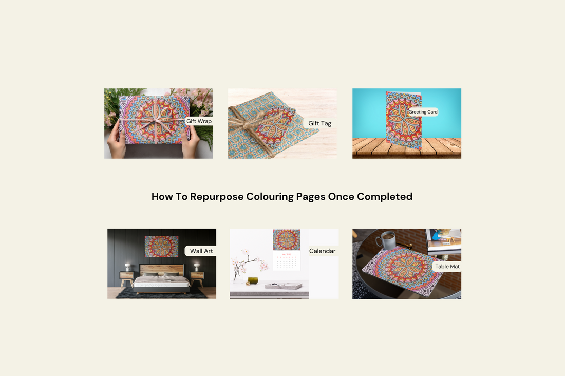 How to Repurpose Crochet-Inspired Colouring Pages Once Completed