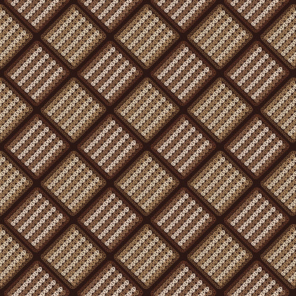 Chunky Afghan Mocha Mousse Granny Squares Design