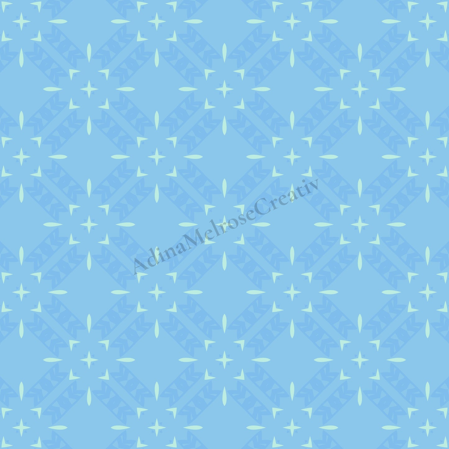 Arctic Blue Echo Collection | 12 Seamless Patterns Bundle