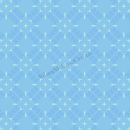 Arctic Blue Echo Collection | 12 Seamless Patterns Bundle