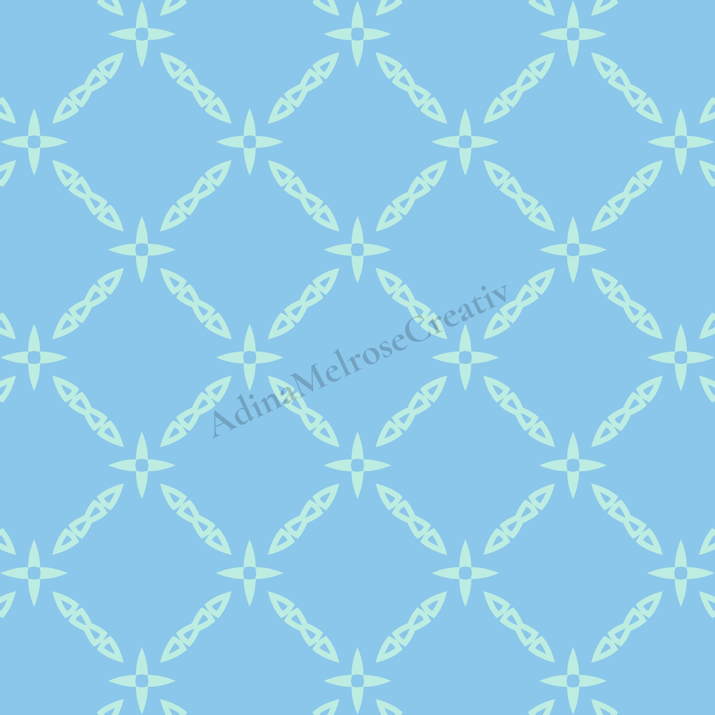 Arctic Blue Echo Collection | 12 Seamless Patterns Bundle