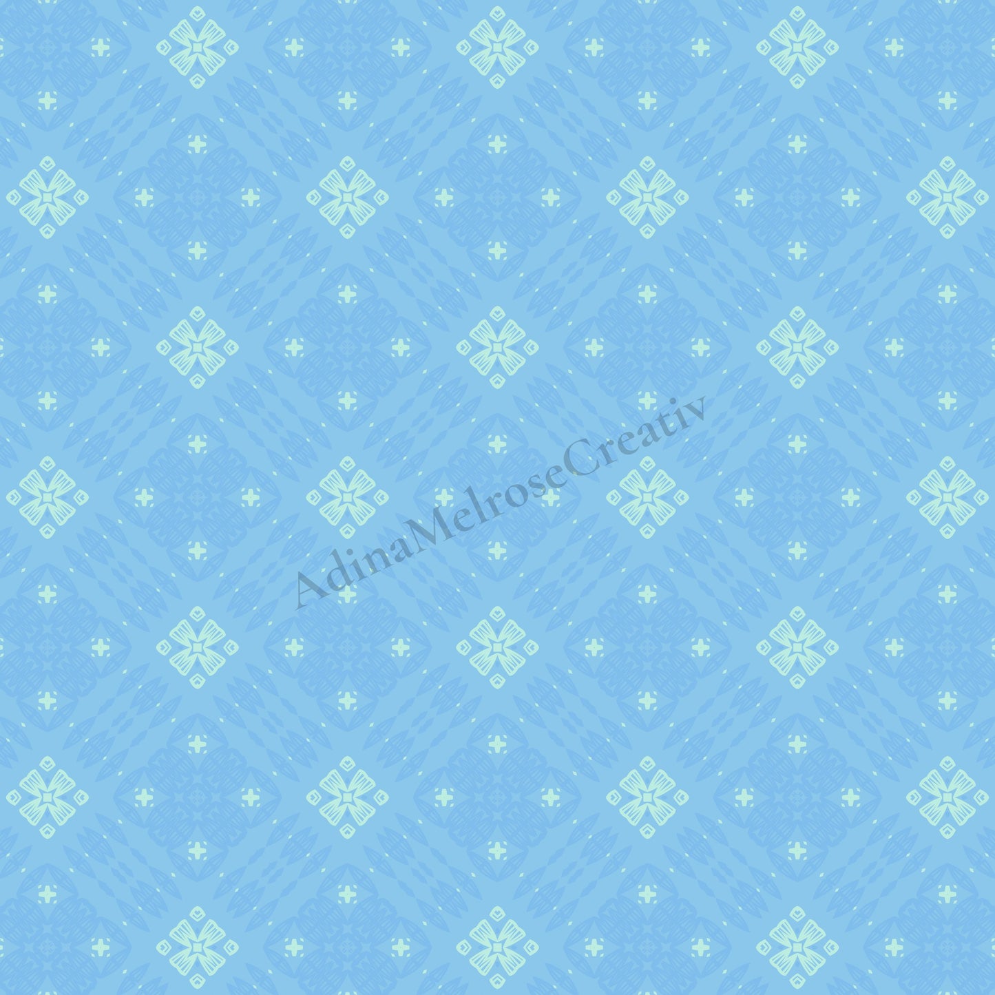 Arctic Blue Echo Collection | 12 Seamless Patterns Bundle
