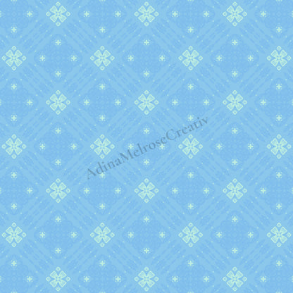 Arctic Blue Echo Collection | 12 Seamless Patterns Bundle