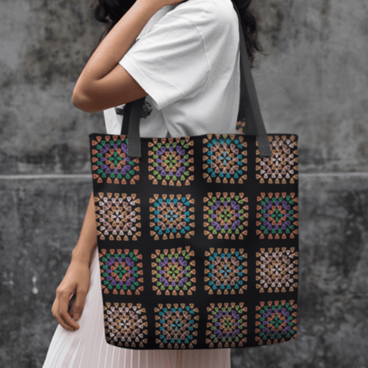 Radiant Tapestry All-Over Print Large Tote Bag