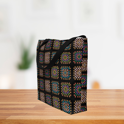 Radiant Tapestry All-Over Print Large Tote Bag