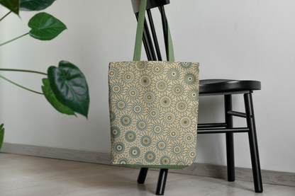 Olive Linen Freeform Pattern