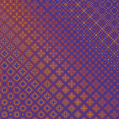 Ultra Marine Gold Abstract Pattern