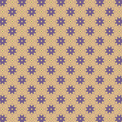 Amethyst Daisy Chain 2 Floral Pattern