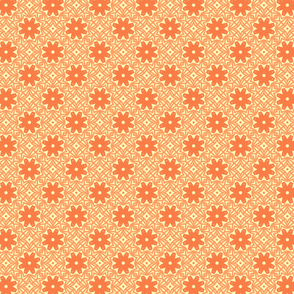 Clementine Daisy Chain Floral Pattern