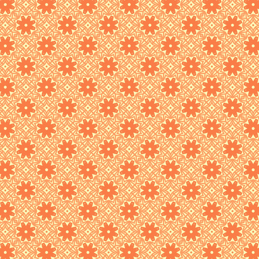 Clementine Daisy Chain Floral Pattern