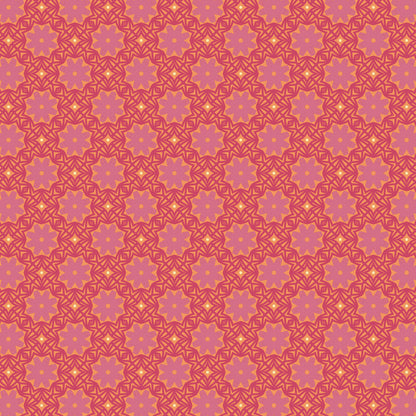 Fawn Rose Daisy Chain Floral Pattern