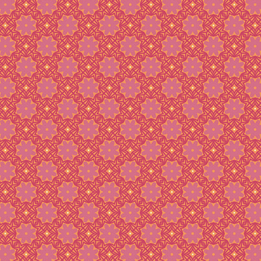 Fawn Rose Daisy Chain Floral Pattern