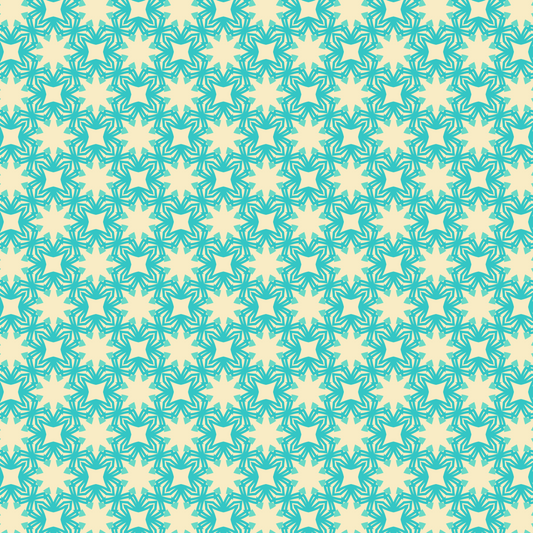 Aegean Sea Mandala Bloom Pattern