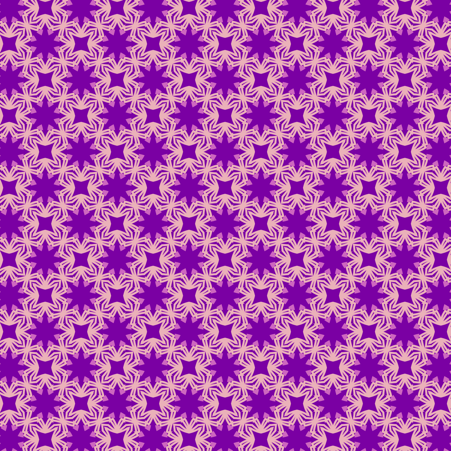 Amethyst Pearl Mandala Bloom Pattern