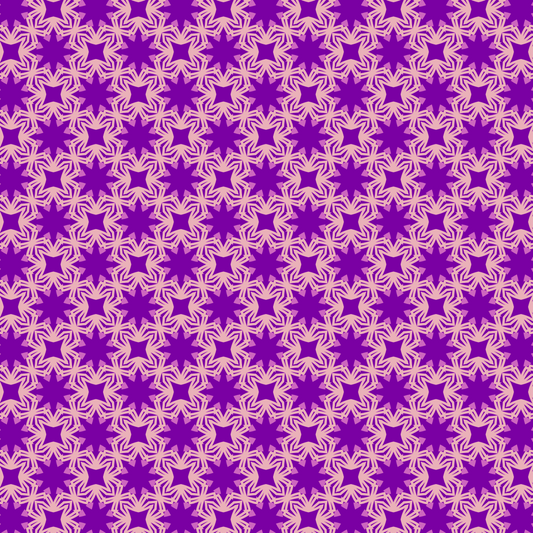 Amethyst Pearl Mandala Bloom Pattern