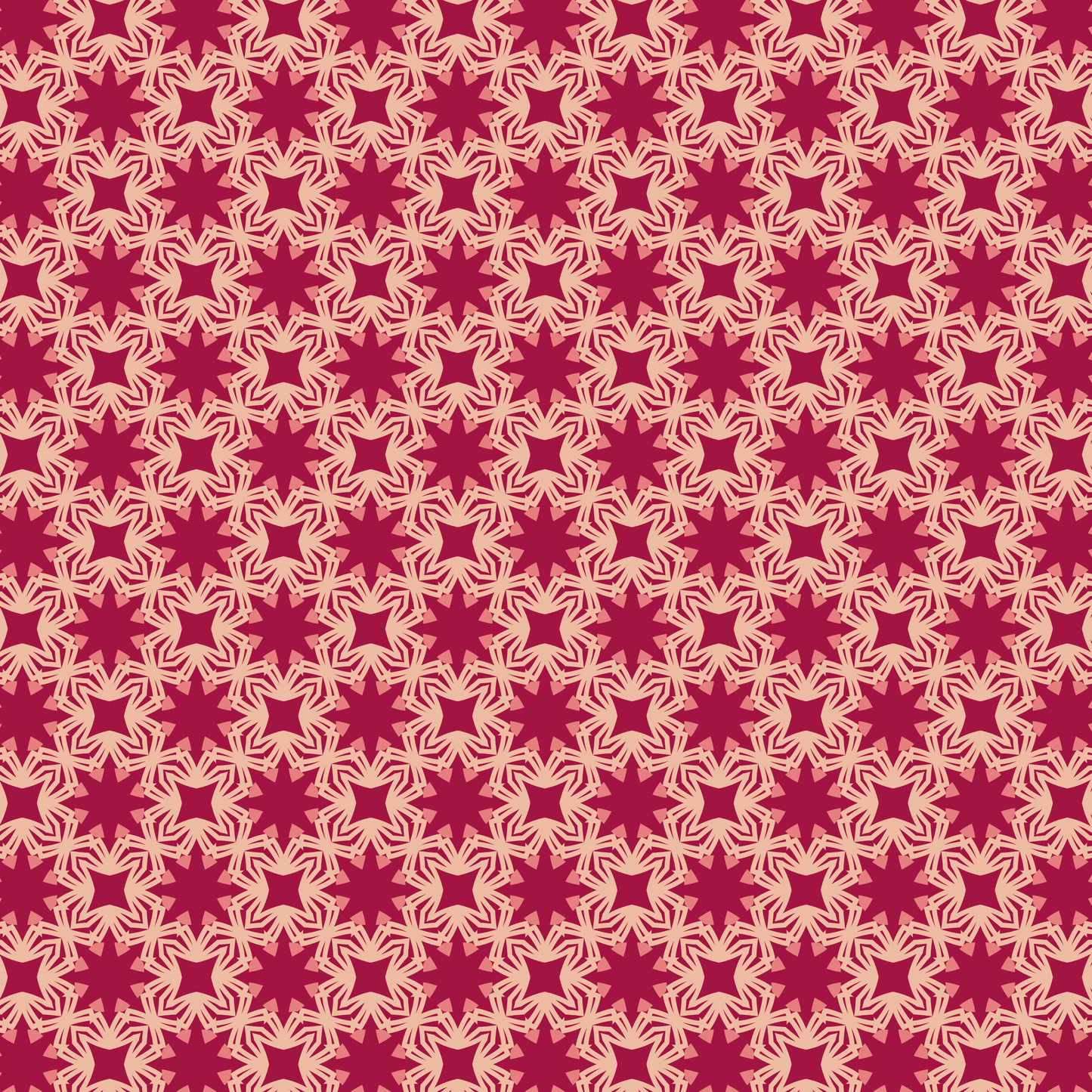 Garnet Pearl Mandala 2 Bloom Pattern