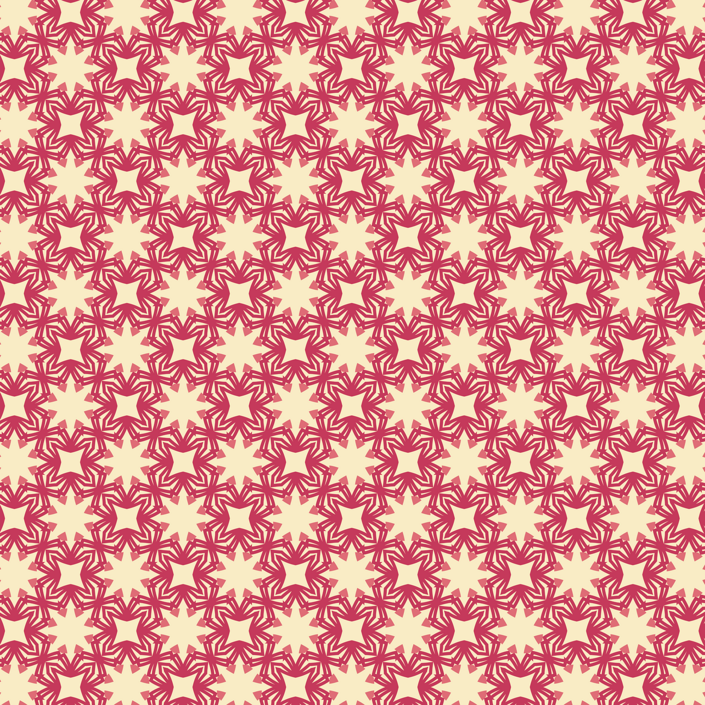 Garnet Pearl Mandala Bloom Pattern