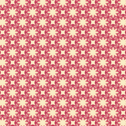 Garnet Pearl Mandala Bloom Pattern