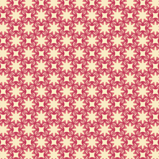 Garnet Pearl Mandala Bloom Pattern