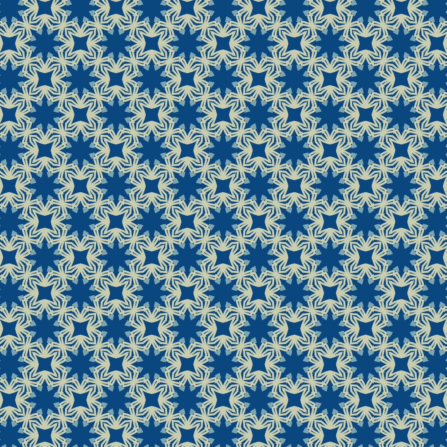 Nautical Mandala Bloom Pattern